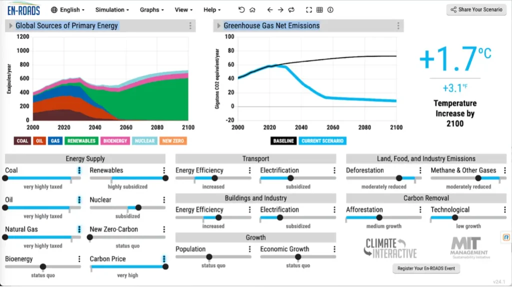 EnRoads - Model  Image Constructed by Timothy Gaull